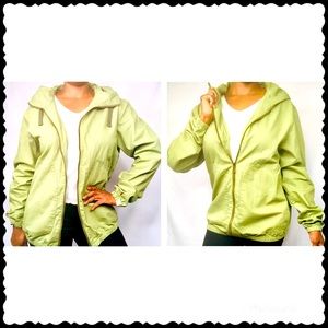 Denim & Flower Hooded Zip Jacket Women/Men.